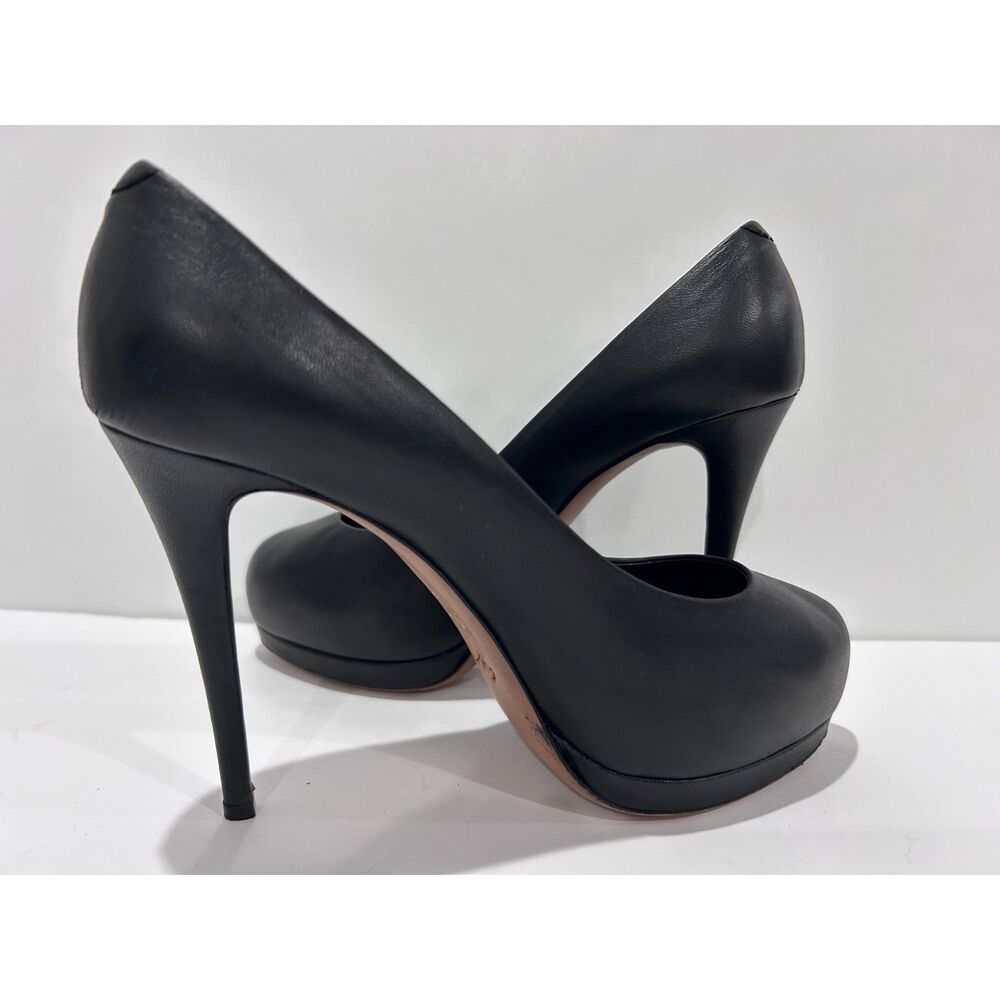 Giuseppe Zanotti Design Sz. 9 EU 39 black leather closed toe stilletto pumps